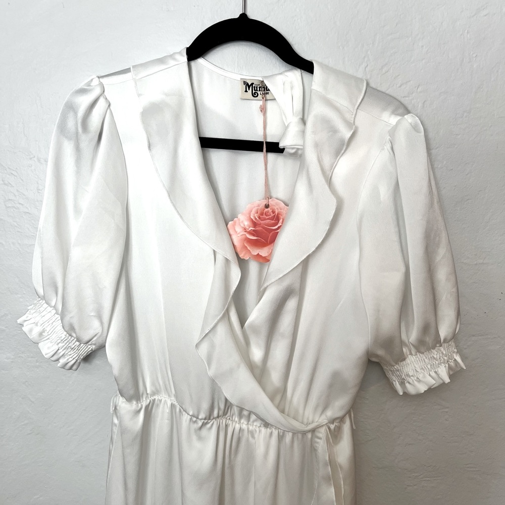 White Satin Dress -Show Me Your Mumu